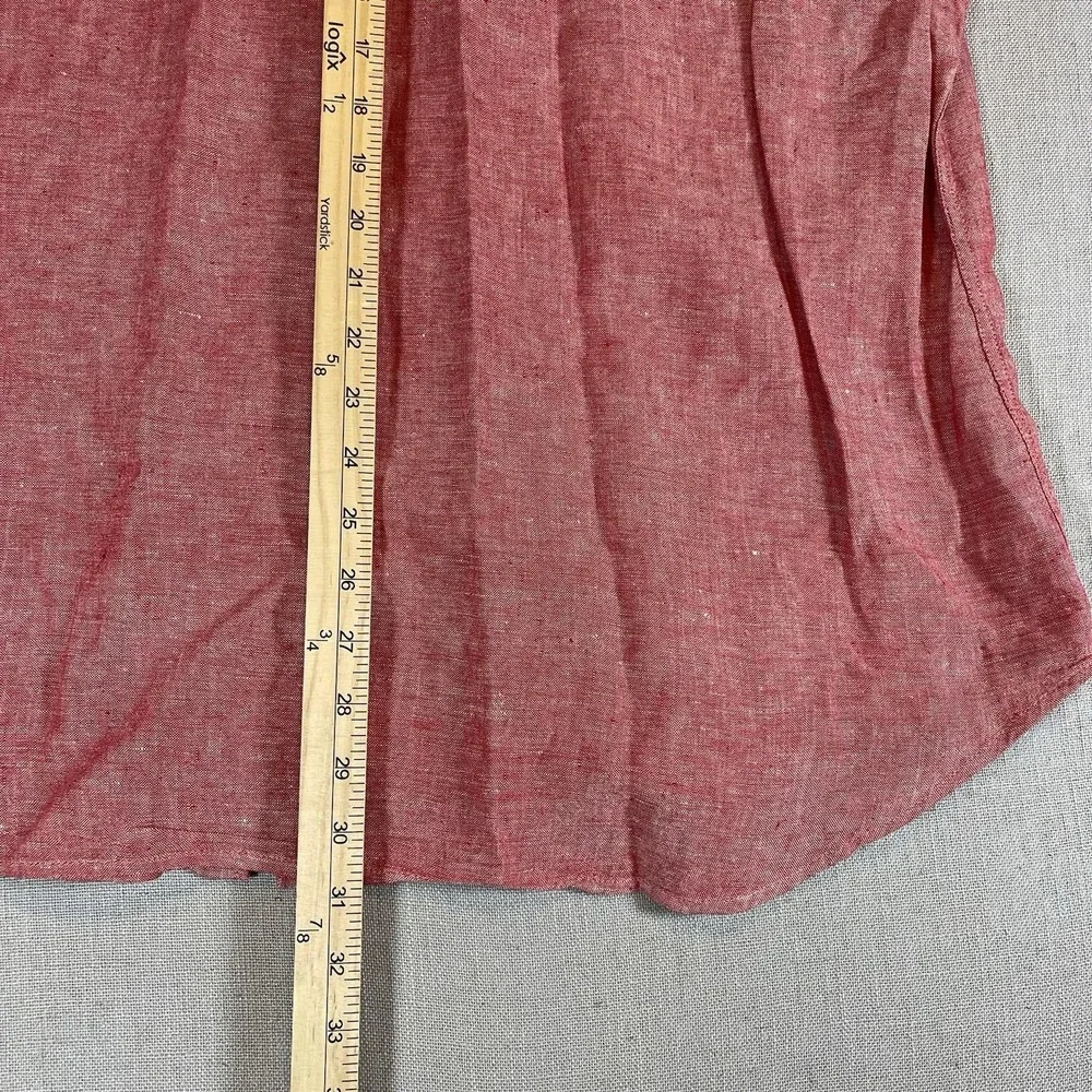 Banana Republic 100% Linen Camden Fit Long‎ Sleeve Button Shirt Men's Size XL